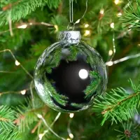 Елочный шар Finery Gloss, 8 см, глянцевый серебристый Елочный шар Finery Gloss, 8 см, глянцевый серебристый