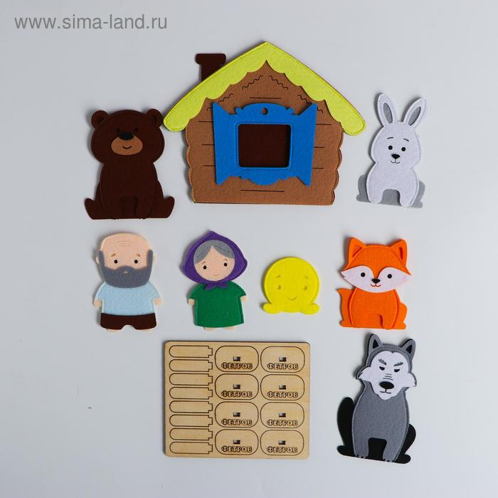 Пальчиковый театр &laquo;Колобок&raquo; (герои+домик)