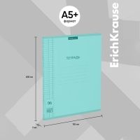 Тетрадь 96 листов в клетку, ErichKrause "Классика CoverPrо Pastel", пластиковая обложка, блок офсет 100% белизна, мятная