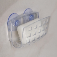 Мыльница настенная на присосках Bath Collection, 9,5&times;5&times;6 см, цвет МИКС