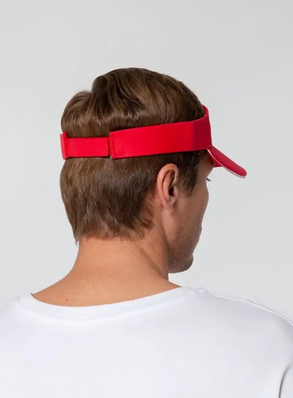 Козырек Active, красный с белым кантом Козырек Active, красный с белым кантом