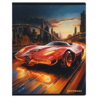 Тетрадь 48 листов в клетку на скрепке "Космические тачки", обложка мелованный картон, твин-лак, УФ-лак, блок офсет, МИКС Тетрадь 48 листов в клетку на скрепке "Космические тачки", обложка мелованный картон, твин-лак, УФ-лак, блок офсет, МИКС