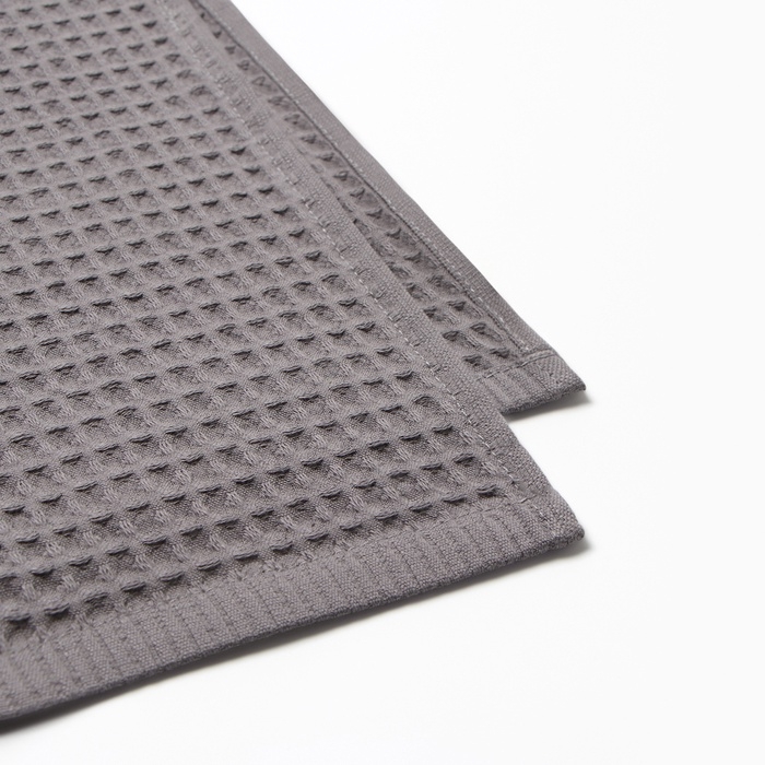 Набор банных полотенец LoveLife Набор банных полотенец LoveLife "Waffle gray" 2 шт: 100х150, 50х100 см., 100% хл