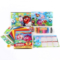 Подарочный набор, 9 предметов, Смешарики Подарочный набор, 9 предметов, Смешарики