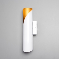 Бра "Хлоя" 2хG9 5Вт белый золото 12х12х48см