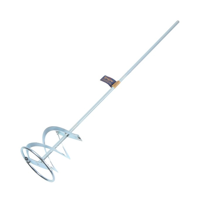 Миксер для красок и штукатурных смесей ТУНДРА, оцинкованный, шестигранный, 100 х 8 х 600 мм