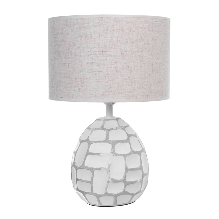 Настольная лампа Настольная лампа "Камилла" Е27 40Вт бело-серый 27,5х27,5х42,5 см RISALUX