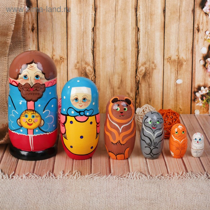Матрёшка «Колобок» 7 в 1, МИКС Матрёшка «Колобок» 7 в 1, МИКС