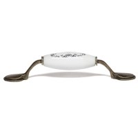 Ручка скоба Ceramics 012 LIGHT, 96 мм, керамическая, цвет бронза