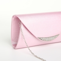 Сумка-клатч на магните, цвет розовый