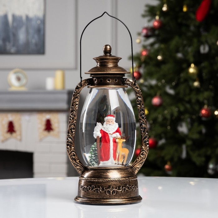 Фигура светодиодная &laquo;Дед Мороз&raquo; 26 х14 х 12 см, от бат. батарейки ААx3 (не в комплекте), USB, свечение тёплое белое