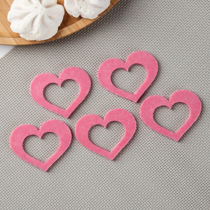 Силиконовая форма &laquo;Сердце для шоколада&raquo;, 5,5&times;4 см, цвет прозрачный