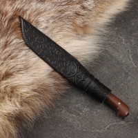 Нож Пчак Шархон - Чирчик, текстолит, ёрма, гарда латунь, 95Х18 (11-12см)