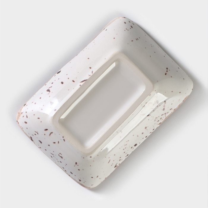 Соусник фарфоровый под соевый соус Punto bianca, 50 мл, 9,5&times;7 см