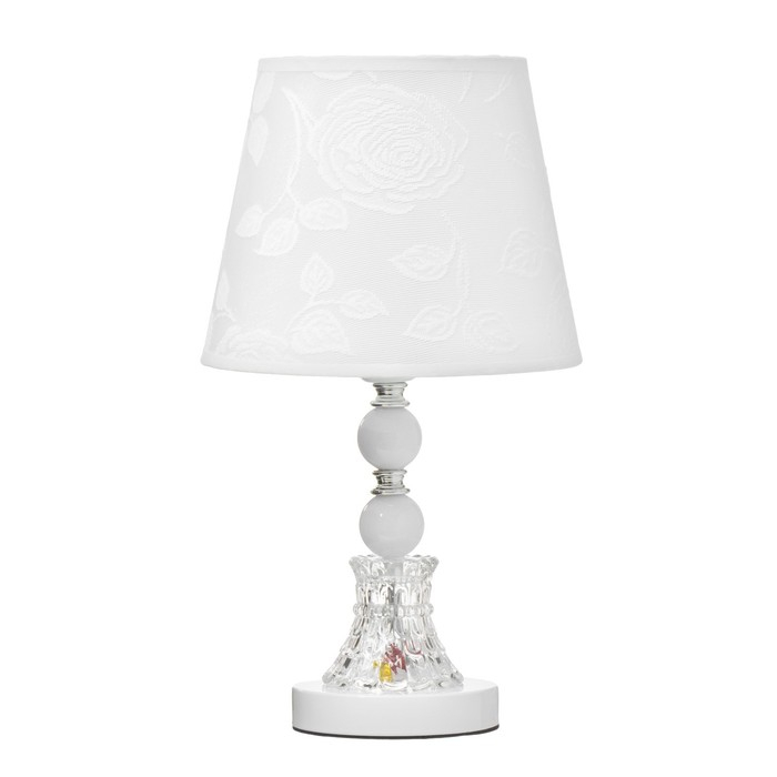 Лампа настольная "Розы" Е27 220В низ с подсветкой, диоды 39,5х23х23 см RISALUX