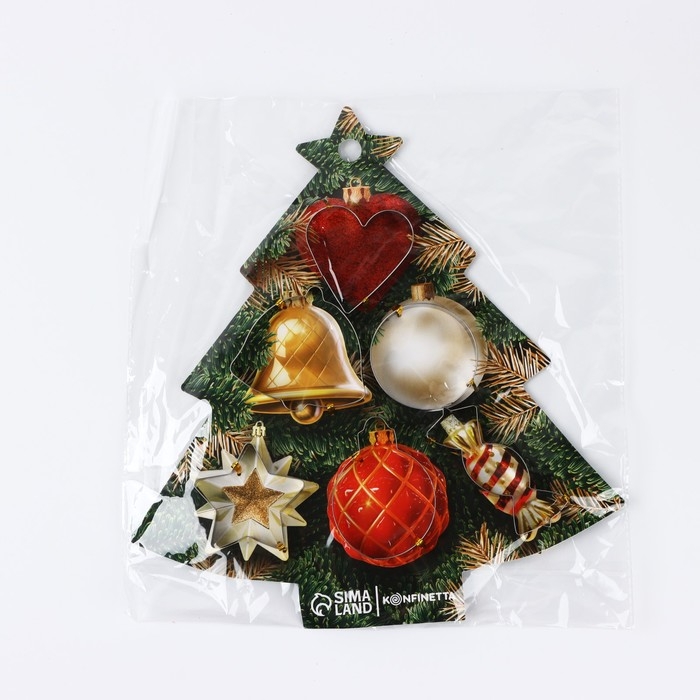 Новый год. Набор форм для печенья &laquo;Елочка&raquo;, 6 шт