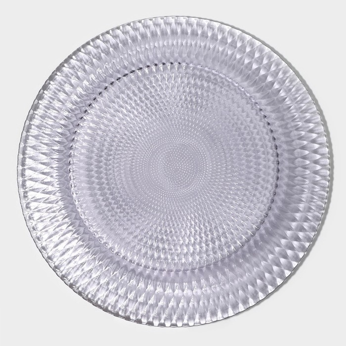 Тарелка - блюдо подстановочное Magistro «Вилеро», d=33 см, цвет фиолетовый Тарелка - блюдо подстановочное Magistro «Вилеро», d=33 см, цвет фиолетовый