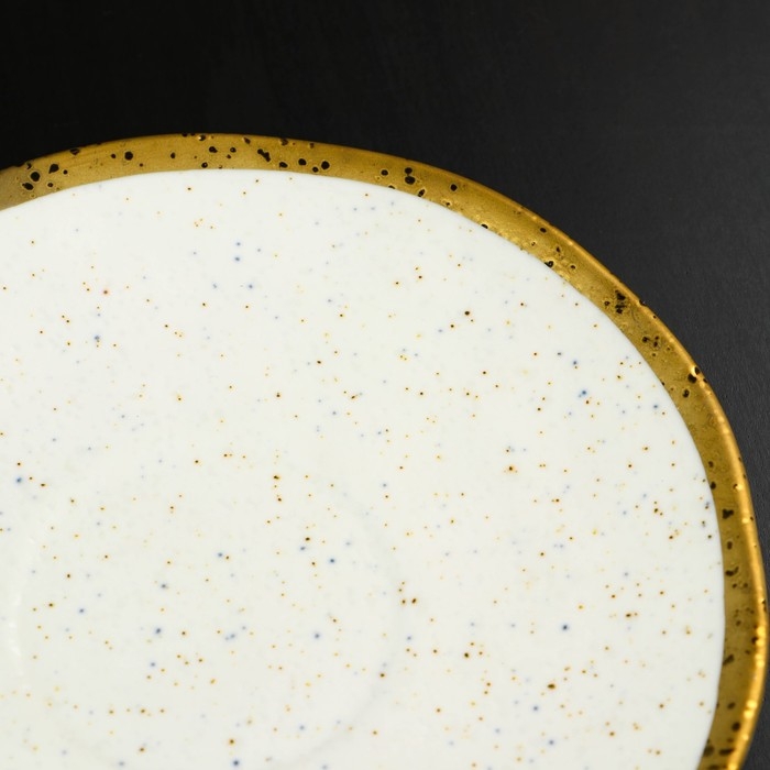 Чайная пара фарфоровая Magistro Poursephona, 2 предмета: чашка 240 мл, блюдце d=16 см, цвет белый Чайная пара фарфоровая Magistro Poursephona, 2 предмета: чашка 240 мл, блюдце d=16 см, цвет белый