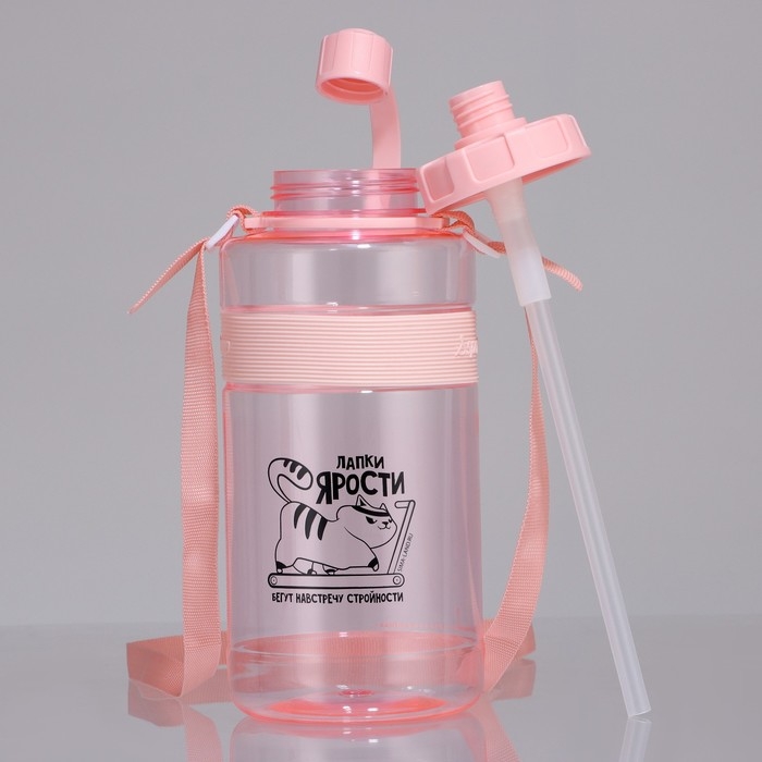 Бутылка для воды &laquo;Лапки ярости&raquo;, 1800 мл