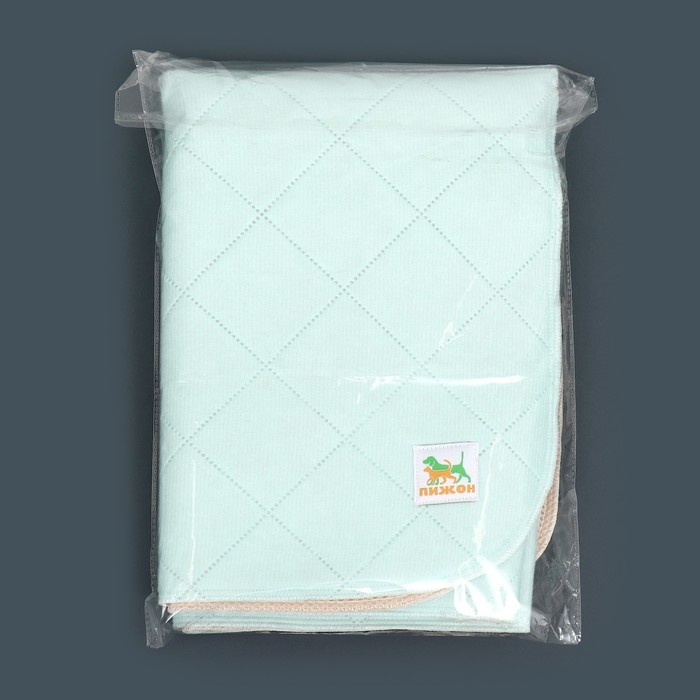 Пелёнка для животных многоразовая впитывающая, 70 х 90 см, зелёная Пелёнка для животных многоразовая впитывающая, 70 х 90 см, зелёная