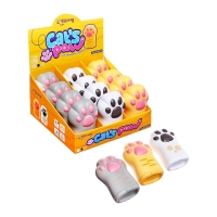 Точилка двойная Кошачья лапка МИКС, с зеркалом Точилка двойная Кошачья лапка МИКС, с зеркалом