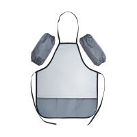 Фартук для труда + нарукавники, 550 х 440/250 х 160 мм, размер M (рост 122-158), Calligrata серый