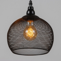 Светильник BayerLux "Шар" 1х40Вт E27 черный 22х22х110 см.