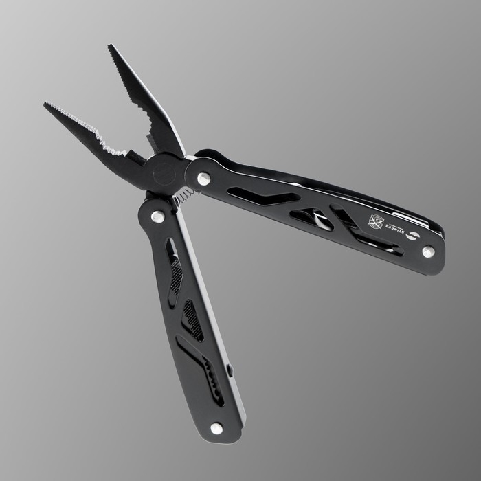 Мультитул Stinger с нейлоновым чехлом, 12 функций, сталь, алюминий, чёрный Мультитул Stinger с нейлоновым чехлом, 12 функций, сталь, алюминий, чёрный