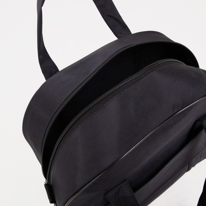 Чемодан малый 37 л (S), с расширением, сумка дорожная на молнии, цвет чёрный