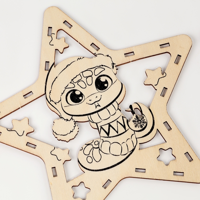 Новогодний ночник &laquo;Звезда-змея&raquo;, 16 &times; 15 &times; 4,5 см