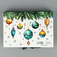 Коробка под 12 конфет с ячейками «С Новым годом!» 18.8 х 13.5 х 3.5 см, Новый год Коробка под 12 конфет с ячейками «С Новым годом!» 18.8 х 13.5 х 3.5 см, Новый год