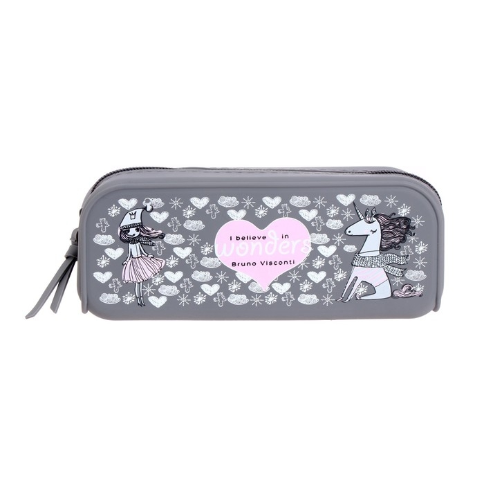 Рюкзак каркасный 36 х 28 х 17 см, + пенал, Bruno Visconti "Корги"