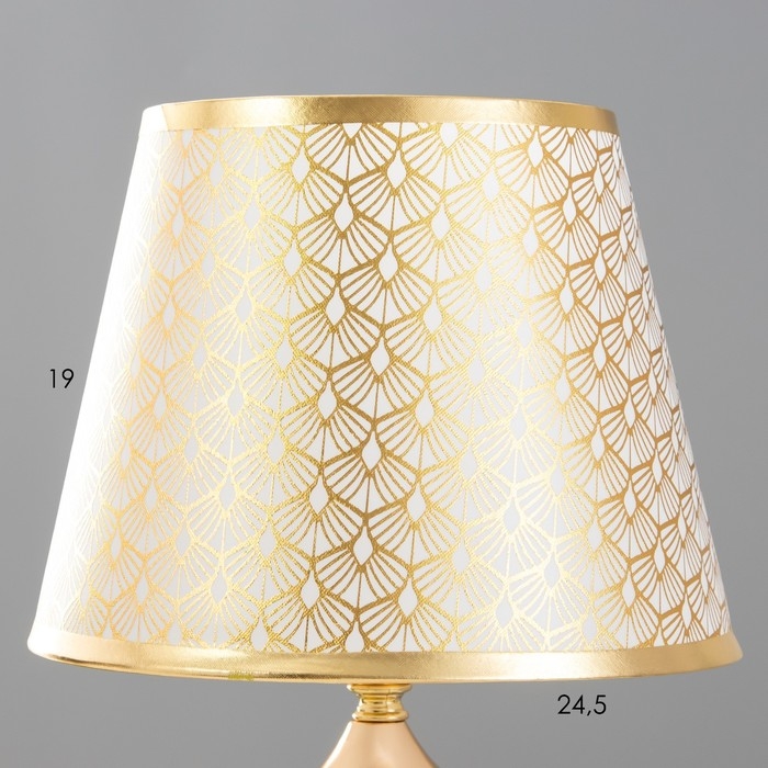 Настольная лампа "Мамби" Е27 40Вт золото 25х25х43 см RISALUX
