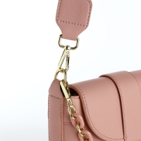 Сумка-мессенджер на застёжке, цвет розовый