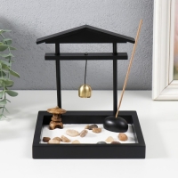 Сад Дзен "Колокол" песок+камни 15х14х13 см