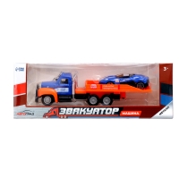 Грузовик металлический &laquo;Эвакуатор&raquo;, с машинкой, цвет МИКС