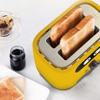 Тостер Kitfort КТ-4093-1, 870 Вт, 6 режимов прожарки, 2 тоста, жёлтый