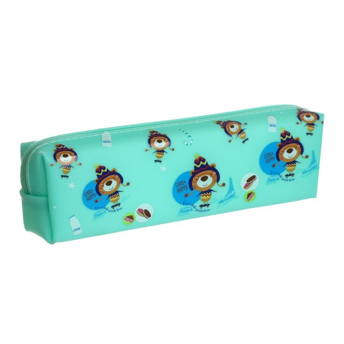 Пенал школьный на молнии Пенал школьный на молнии "Зверушки", МИКС