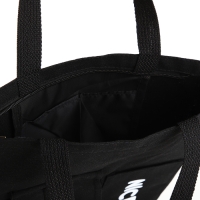 Шопер на молнии, из текстиля, цвет чёрный