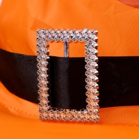 Карнавальная шляпа &laquo;Кошмарное веселье&raquo; оранжевая, с гирляндой