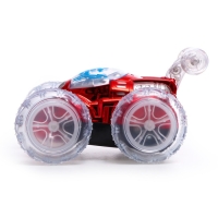 Машина-перевёртыш радиоуправляемая &laquo;Трюк&raquo;, работает от батареек, световые эффекты, цвет красный