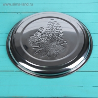 Поднос из нержавеющей стали «Виноградная лоза», 30×2 см Поднос из нержавеющей стали «Виноградная лоза», 30×2 см