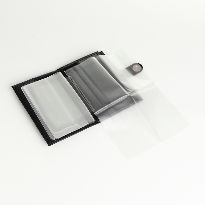 Обложка 2 в 1, для автодокументов и паспорта на магните, цвет коричневый Обложка 2 в 1, для автодокументов и паспорта на магните, цвет коричневый