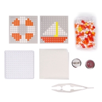 Термомозаика &laquo;Кораблик&raquo; с пинцетом, значком