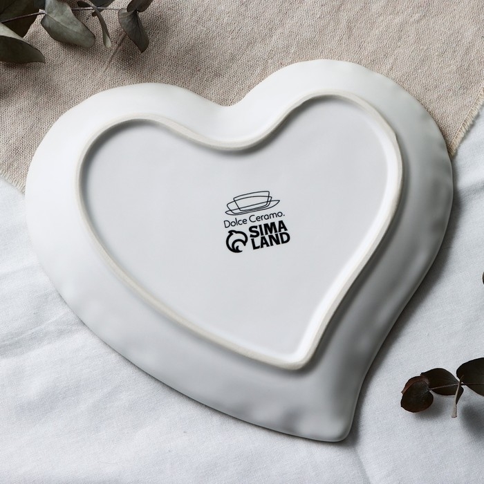 Тарелка керамическая &laquo;Самоцвет&raquo;, 19 х 18 см, цвет бежевый