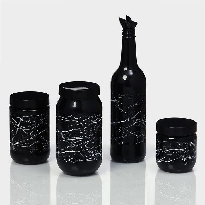 Банка стеклянная для сыпучих продуктов &laquo;Марбл&raquo;, 425 мл