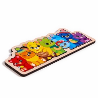 Головоломка деревянная для детей &laquo;Мишки&raquo;