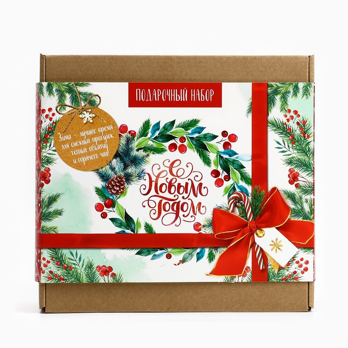 Подарочный новогодний набор: чайный домик и кружка &laquo;Новый год: С новым годом&raquo;