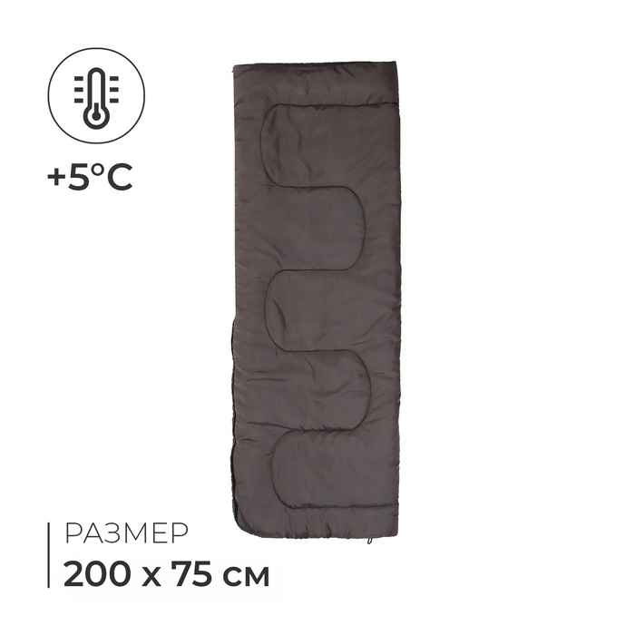 Спальный мешок СО2, 200 х 75 см, от +5 до +20 &deg;С, цвет МИКС