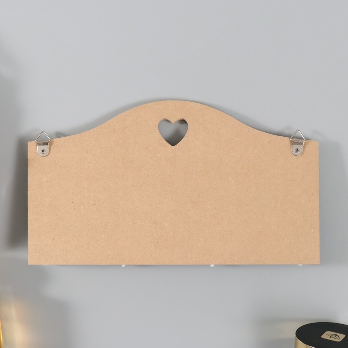 Крючки декоративные дерево "Дом, милый дом. Растения" 24х13,5 см